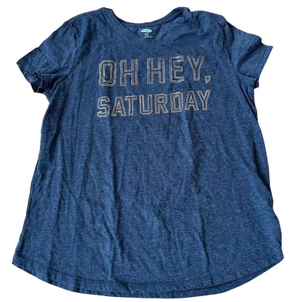 🍭6/$30 Old Navy Gray Plus Size Girl’s Graphic Lounge Tee - 14 plus